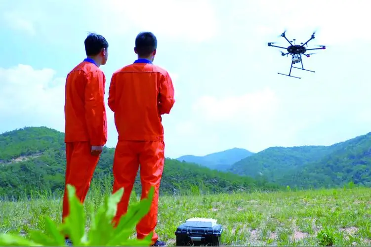 温泉无人机倾斜摄影巡检拍摄